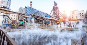 Iron and steel production wastewater treatment process